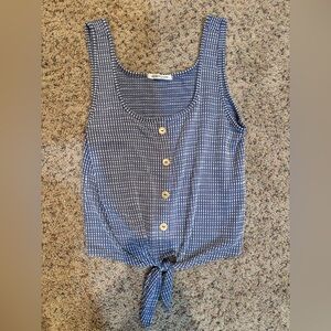 Women’s casual tie front tank top